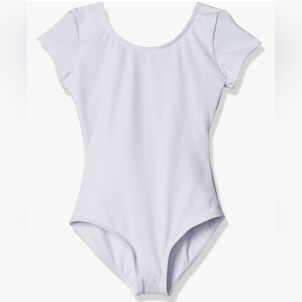 Capezio girls leotard white size L